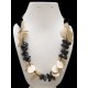 WHOLESALE TAGUA CHIPS NECKLACE WITH GRAVELS 