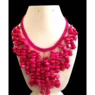 WHOLESALE TAGUA GRAVELS NECKLACES WITH WOVEN 