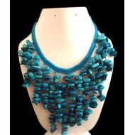 WHOLESALE TAGUA GRAVELS NECKLACES WITH WOVEN 