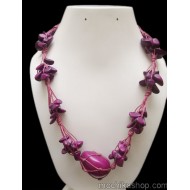 WHOLESALE TAGUA NUT NECKLACE WITH GRAVELS 