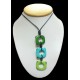 WHOLESALE TAGUA NECKLACES TYPE SQUARE DONUT HANDCRAFTED MULTI COLORED