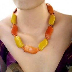 WHOLESALE TAGUA NECKLACES FLAT SEEDS HANDCRAFTED PERUVIAN JEWELRY