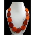 Tagua Flat Seeds Necklaces