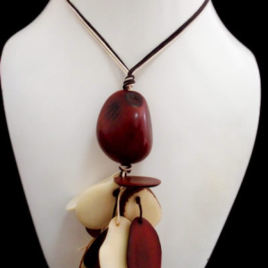 WHOLESALE TAGUA BEADS TYPE BUNCH NECKLACES FLAT SEEDS 