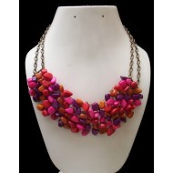 WHOLESALE TAGUA GRAVEL NECKLACES WITH BRONZE 