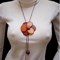 WHOLESALE TAGUA NECKLACES TYPE ROSE 
