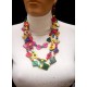 BRASILEAN COCONUT NECKLACES MULTICOLOR 