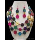 BRASILEAN COCONUT NECKLACES MULTICOLOR 