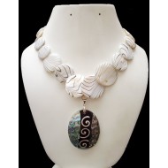 NECKLACE OF AVALON SHELL    