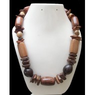 WHOLESALE INCA WOOD NECKLACES WITH COCONUT