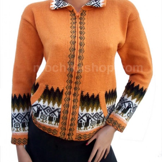 10 WHOLESALE PRETTY SWEATERS OF ALPACA WOOL WITH NORMAL NECK