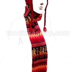 WHOLESALE PERUVIAN CHULLOS SCARF MADE OF ALPACA WOOL 