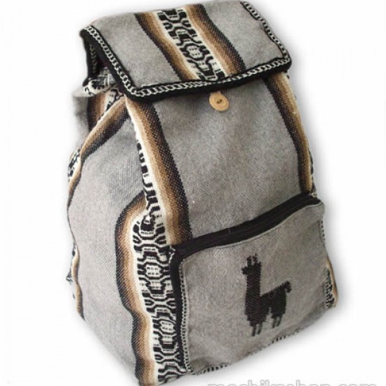 WHOLESALE ALPACA WOOL BACKPACK NATURAL COLOR WHOLESALE ALPACA WOOL BACKPACK NATURAL COLOR