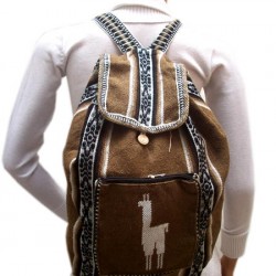 WHOLESALE ALPACA WOOL BACKPACK NATURAL COLOR