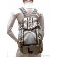 WHOLESALE ALPACA WOOL BACKPACK NATURAL COLOR
