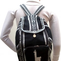 WHOLESALE ALPACA WOOL BACKPACK NATURAL COLOR
