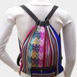 WHOLESALE ANDEAN TRIBAL FABRIC BACKPACKS RUCKSACK 