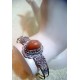 6 WHOLESALE PERUVIAN AGATE STONE BRACELETS WITH ALPACA SILVER