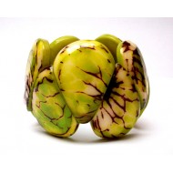 WHOLESALE PERUVIAN TAGUA BRACELETS RESINED DROP  TYPE 