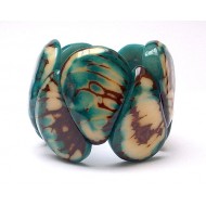 WHOLESALE PERUVIAN TAGUA BRACELETS RESINED DROP  TYPE 