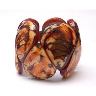 WHOLESALE PERUVIAN TAGUA BRACELETS RESINED DROP TYPE