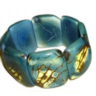 WHOLESALE PERUVIAN TAGUA BRACELETS RESINED - STANDARD TYPE