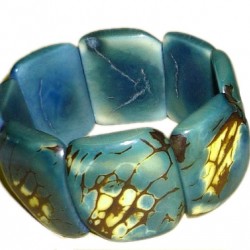 WHOLESALE PERUVIAN TAGUA BRACELETS RESINED - STANDARD TYPE