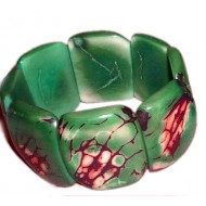 WHOLESALE PERUVIAN TAGUA BRACELETS RESINED - STANDARD TYPE