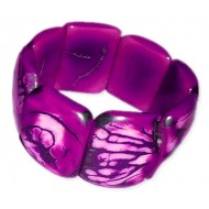 WHOLESALE PERUVIAN TAGUA BRACELETS RESINED - STANDARD TYPE