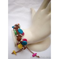 WHOLESALE PERUVIAN TAGUA BRACELETS AND WOVEN  BUTTON TYPE         