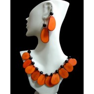 WHOLESALE TAGUA SETS NECKLACES FLAT SEEDS TYPE LEAF 