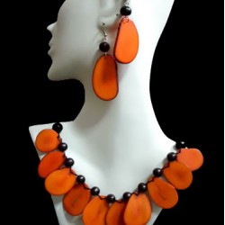 WHOLESALE TAGUA SETS NECKLACES FLAT SEEDS TYPE LEAF 