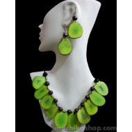 WHOLESALE TAGUA SETS NECKLACES FLAT SEEDS TYPE LEAF 