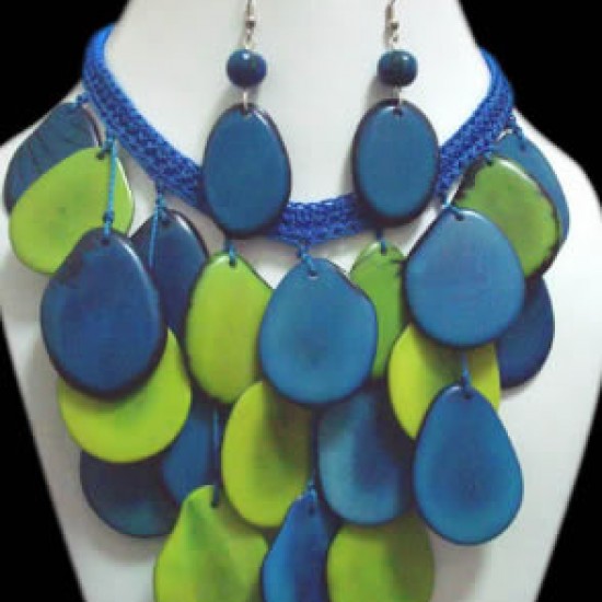 WHOLESALE TAGUA SETS NECKLACES FLAT SEEDS AND WOVEN 